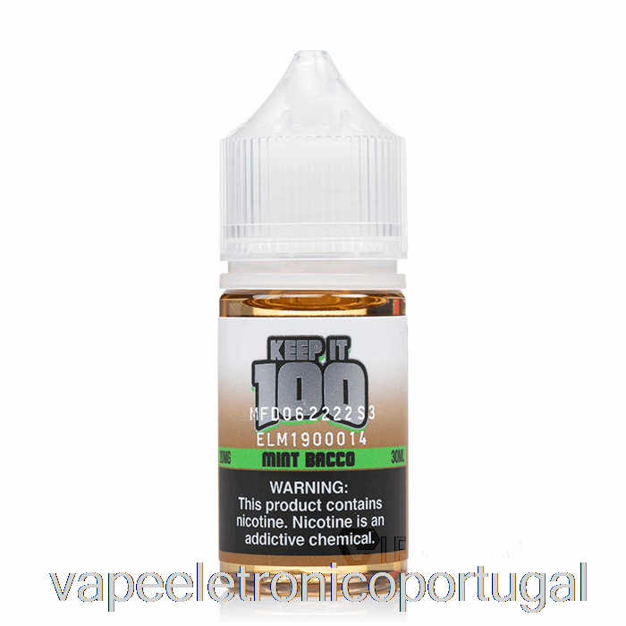 Vape Eletrônico Menta Bacco Sais - Mantenha 100 - 30ml 50mg